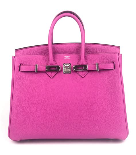 HERMES Togo Birkin 25 Magnolia 291868.